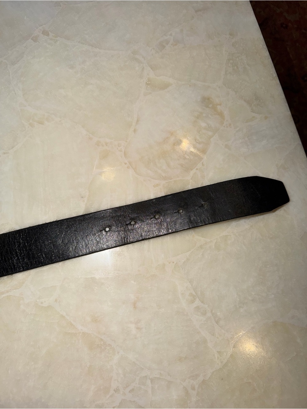 Rare Y2K Juicy Couture Love Juicy Rhinestone Leather Belt Black M - Picture 5 of 9